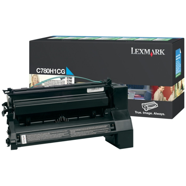 Original Tóner cian Lexmark 00C780H1CG cyan