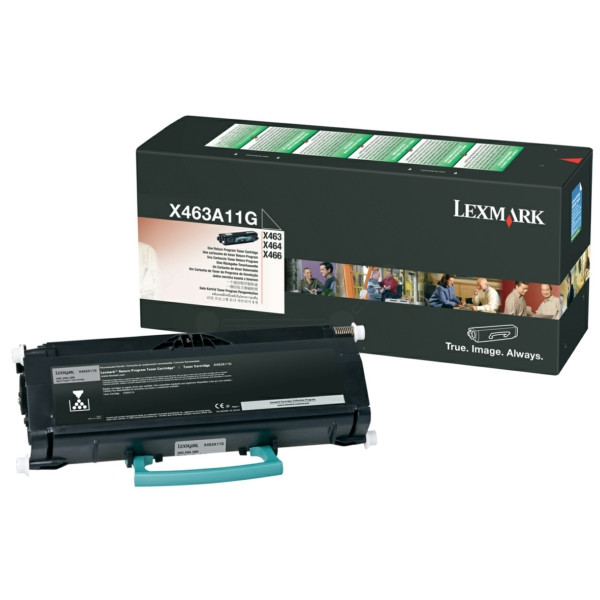 Original Tóner negro Lexmark 00X463A11G negro