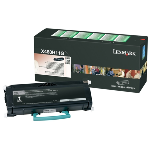 Original Tóner negro Lexmark 00X463H11G negro