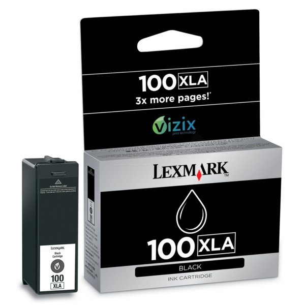 Original Cartucho de tinta negro Lexmark 14N1092E/100XLA negro
