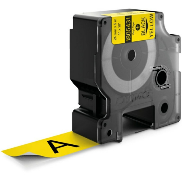 Original Cinta entintada Dymo 1805431 negro amarillo