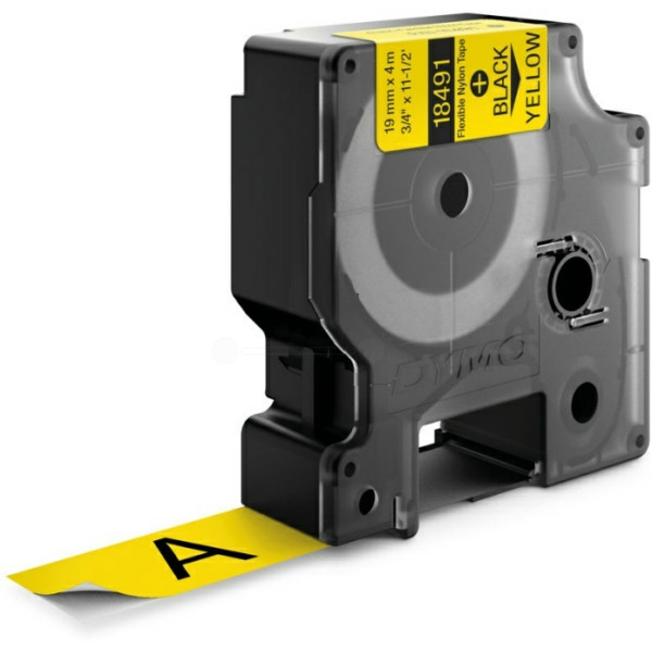 Original Cinta entintada Dymo 18491/S0718090 negro amarillo