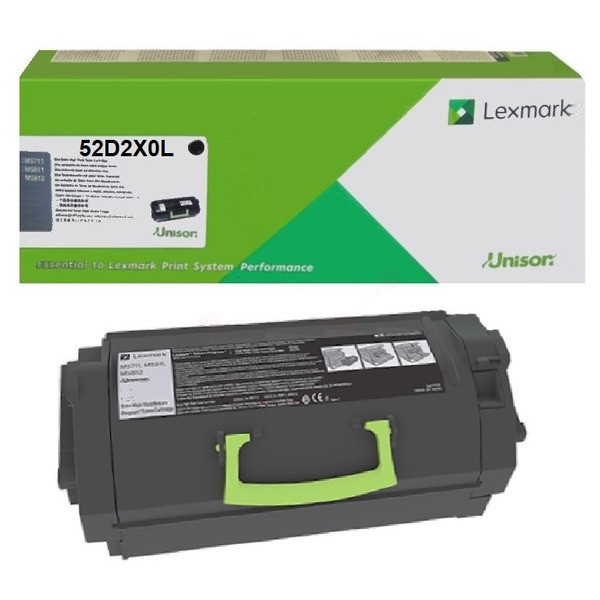 Original Tóner negro Lexmark 52D2X0L/522XL negro