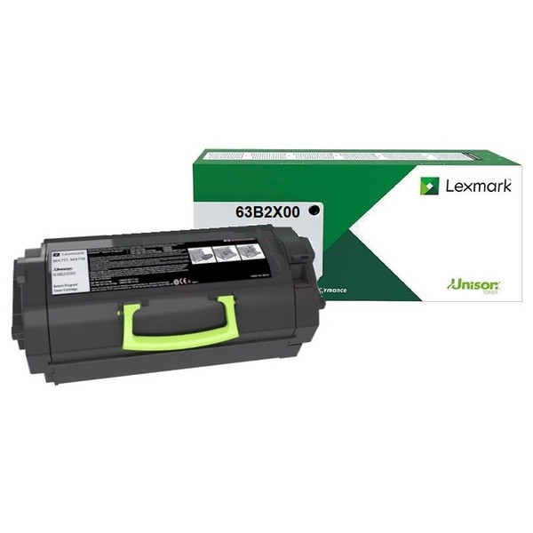 Original Tóner negro Lexmark 63B2X00 negro