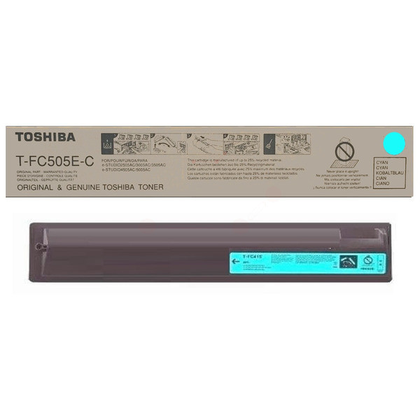 Original Tóner cian Toshiba 6AJ00000135/T-FC 505 EC cyan