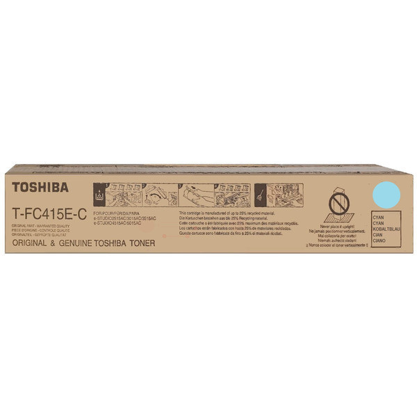 Original Tóner cian Toshiba 6AJ00000172/T-FC 415 EC cyan