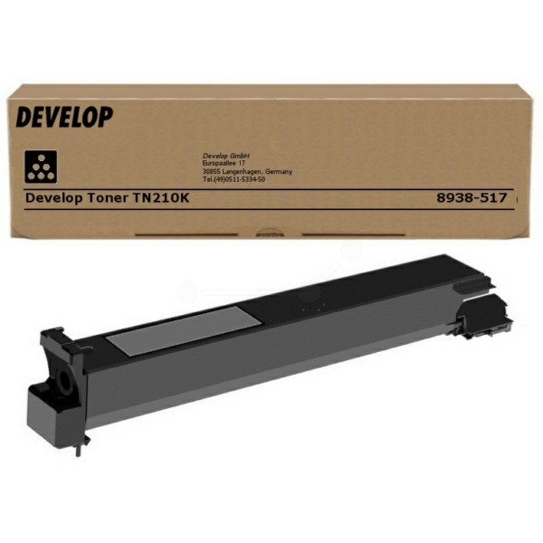 Original Tóner negro Develop 8938517/TN-210 K negro