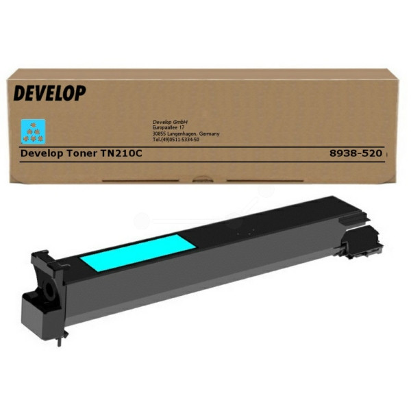 Original Tóner cian Develop 8938520000/TN-210 C cyan