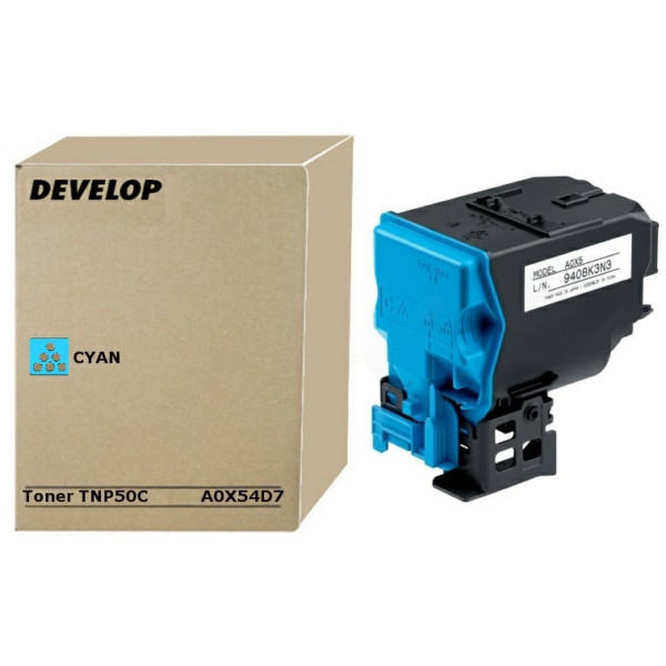 Original Toner cyan Develop A0X54D7/TNP-50 C cyan