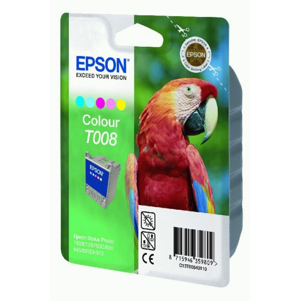 Original Cartucho de tinta color Epson C13T008401/T008 color