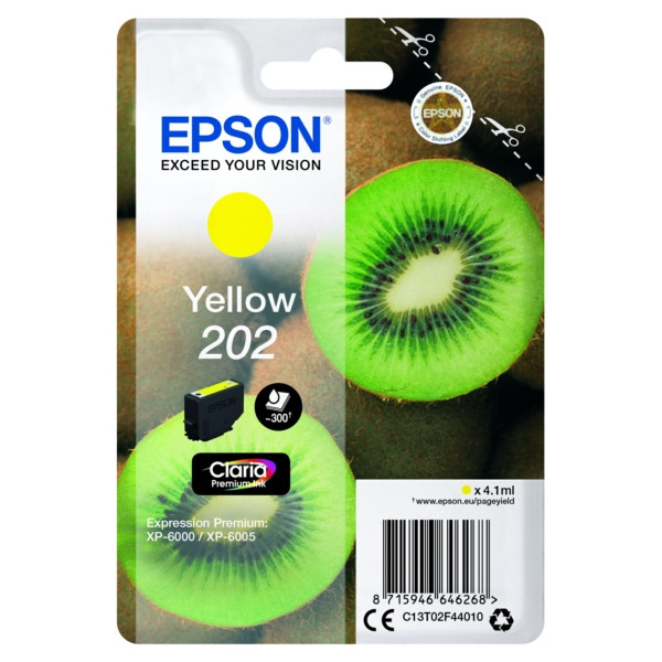 Original Cartucho de tinta amarillo Epson C13T02F44010/202 amarillo