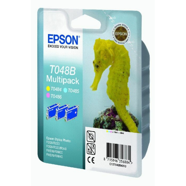 Original Cartucho de tinta multi pack Epson C13T048B4010/T048B photocyan photomagenta amarillo