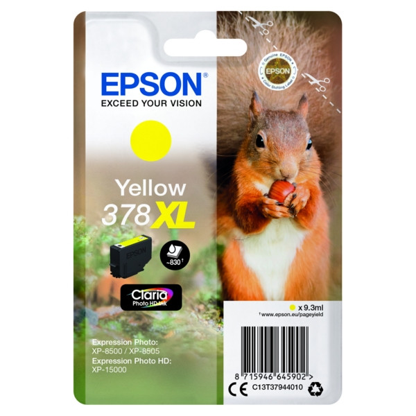Original Cartucho de tinta amarillo Epson C13T37944010/378XL amarillo