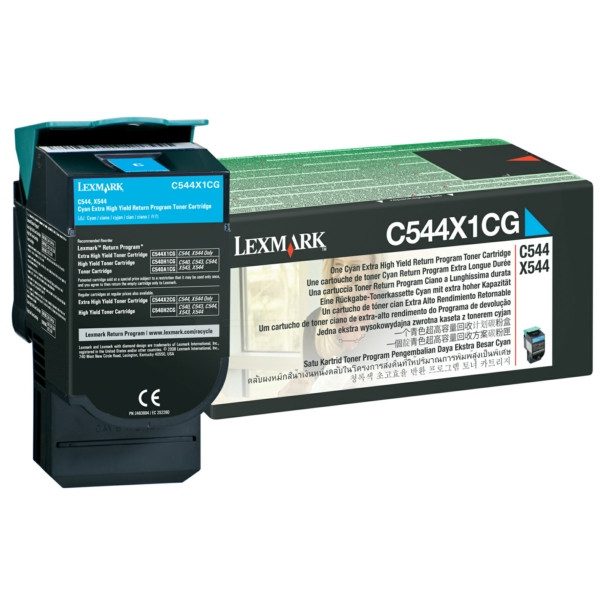 Original Toner cyan Lexmark C544X1CG cyan