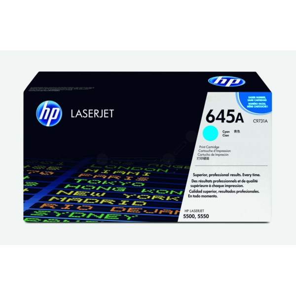 Original Toner cyan HP C9731A/645A cyan