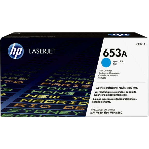 Original Toner cyan HP CF321A/653A cyan