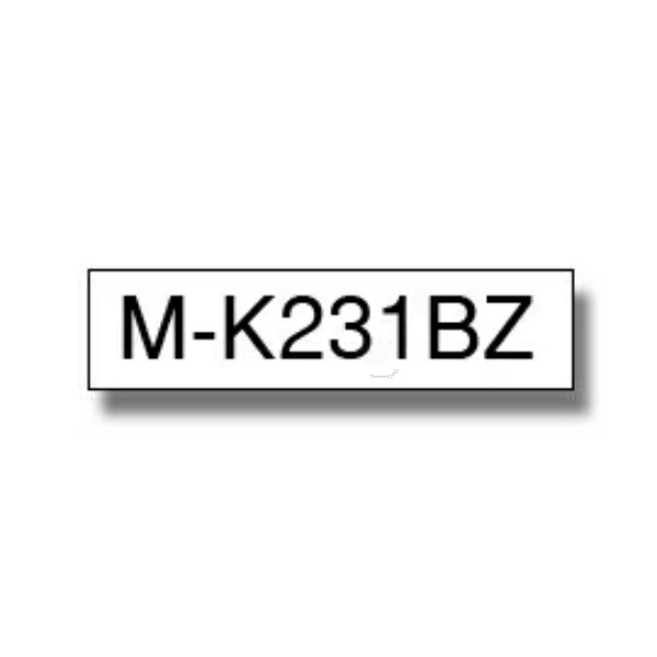 Original P-Touch Cinta entintada Brother MK231 negro blanco