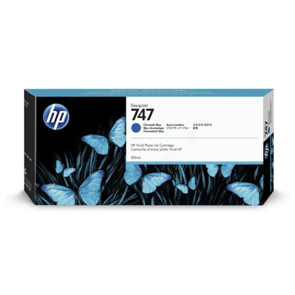 Original Cartucho de tinta azul HP P2V85A/747 azul