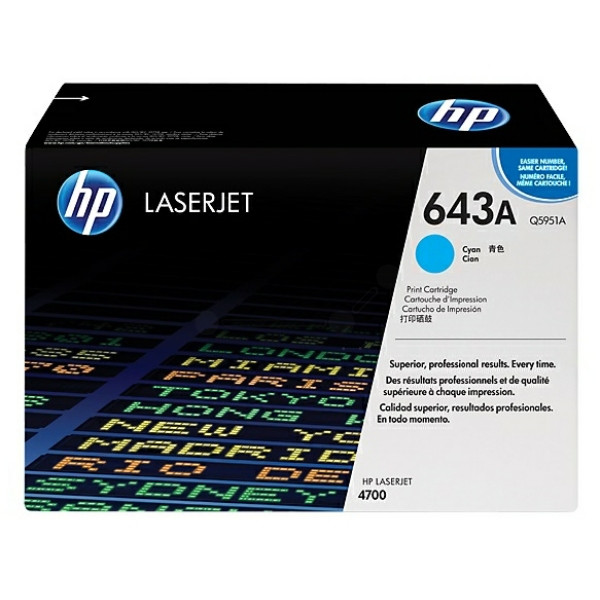 Original Toner cyan HP Q5951A/643A cyan