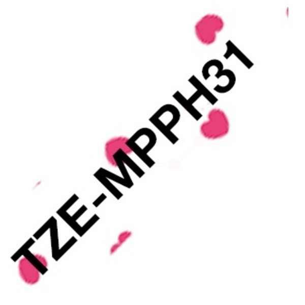 Original P-Touch Cinta entintada Brother TZEMPPH31 negro