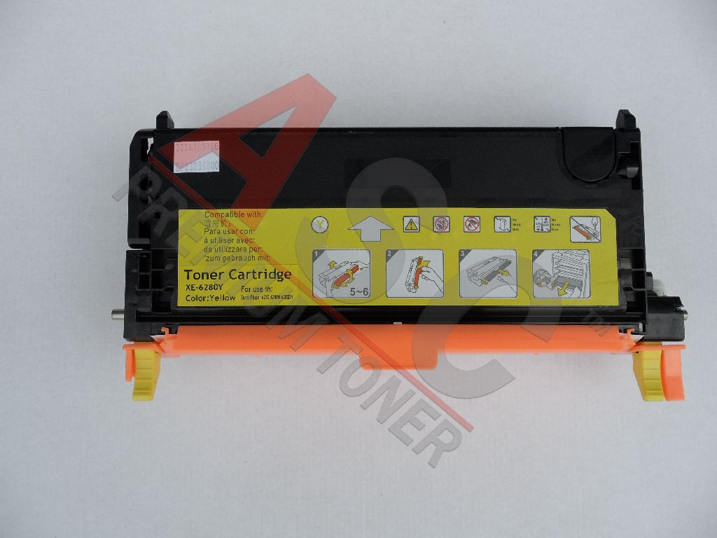 Cartucho de toner (alternativo) compatible a Xerox Phaser 6280 amarillo