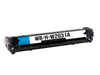 Cartucho de toner (alternativo) compatible a HP W2031A cyan