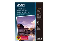 EPSON S041256matte heavyweight Papier inkjet 167g/m2 A4 50 Blatt 1er-Pack one-sided