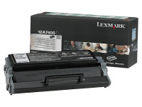 Original Tóner negro Lexmark 12A7405 negro