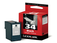 Original Cartucho con cabezal de impresión negro Lexmark 18C0034E/34XL negro