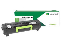 Original Tóner negro Lexmark 51B2000 negro