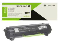 Original Tóner negro Lexmark 56F2000 negro