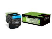 Original Toner cyan Lexmark 80C2HC0/802HC cyan