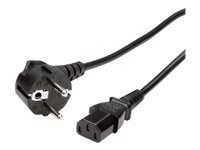 VALUE Netzkabel gerade IEC-Buchse schwarz 1,8m
