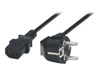 MANHATTAN Stromkabel Kaltgeraete Stecker IEC 60320 C13 10 A / 250 V 3-pol. zu Schutzkontaktstecker CEE 7 16 A / 250 V 1,8m