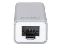 DIGITUS USB 3.0 Typ C Gigabit Ethernet Adapter Chipset RTL8153 20cm Kabel weiss
