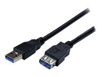 STARTECH.COM 2m Black SuperSpeed USB 3.0 Extension Cable A to A - M/F