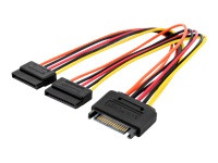 ASSMANN Internes Y-Stromversorgungskabel St/Bu 0,3m SATA 15-pin - 2x SATA 15-pin