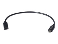 I-TEC USB C Extension Kabel 30 cm Verlaengerungskabel bis zu 10Gbps Videouebertragung bis zu 4K/60Hz Stromversorgung bis zu 60W