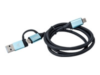I-TEC USB-C auf USB-C Kabel mit integriertem USB 3.0 Adapter 100cm