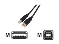 EFB USB2.0 Anschlusskabel Typ A Stecker auf Typ B Stecker Classic Schwarz 3m