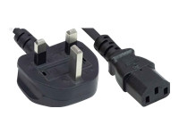 MANHATTAN Stromkabel Kaltgeraete Stecker C13 auf UK-Stecker 1,8m