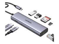 UGREEN CM512 7-in-1 USB-C Hub 1x HDMI 1x USB-C PD 100W 2x USB-A 1x RJ-45 1x SD/Micro SD